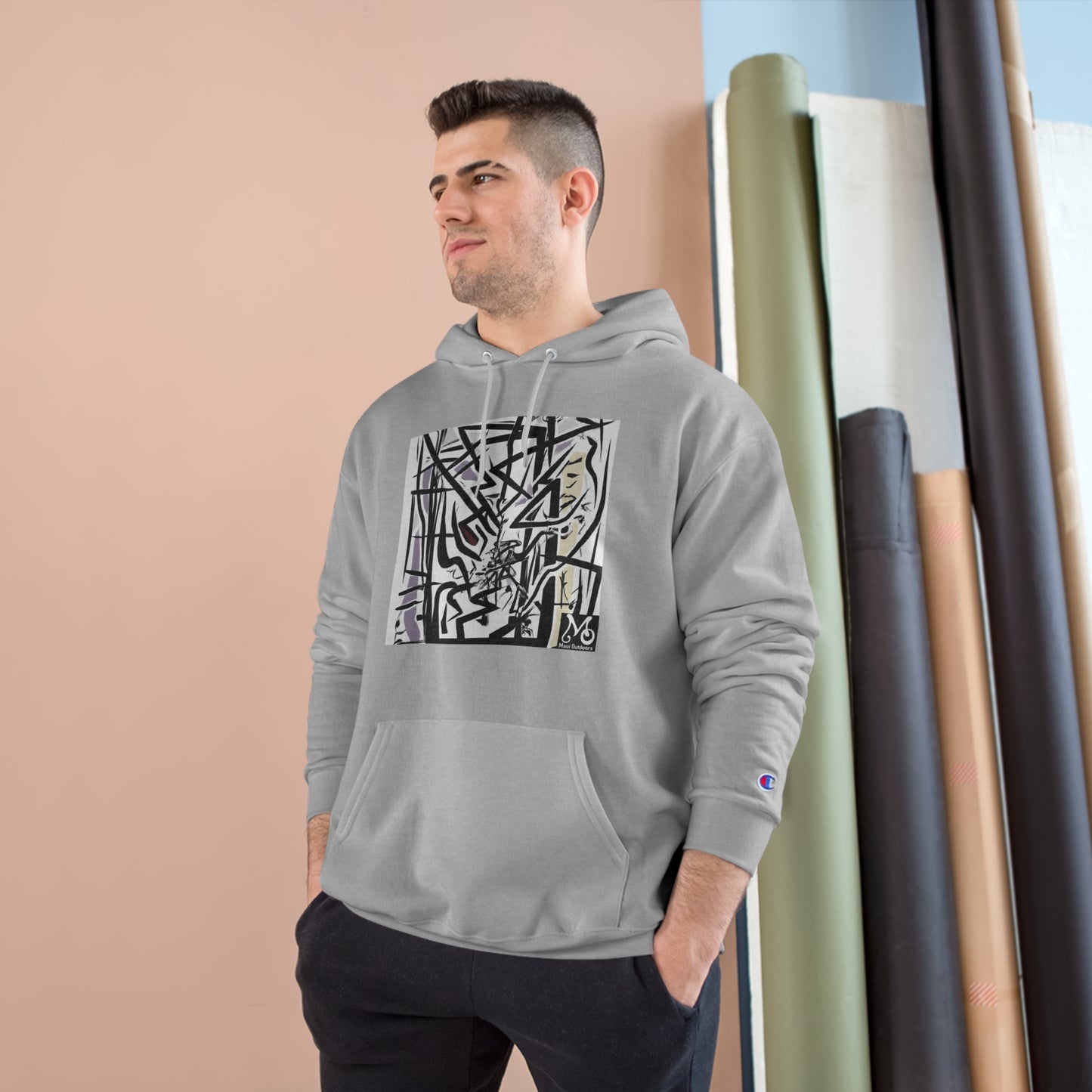 Geometric Aura - Champion Hoodie