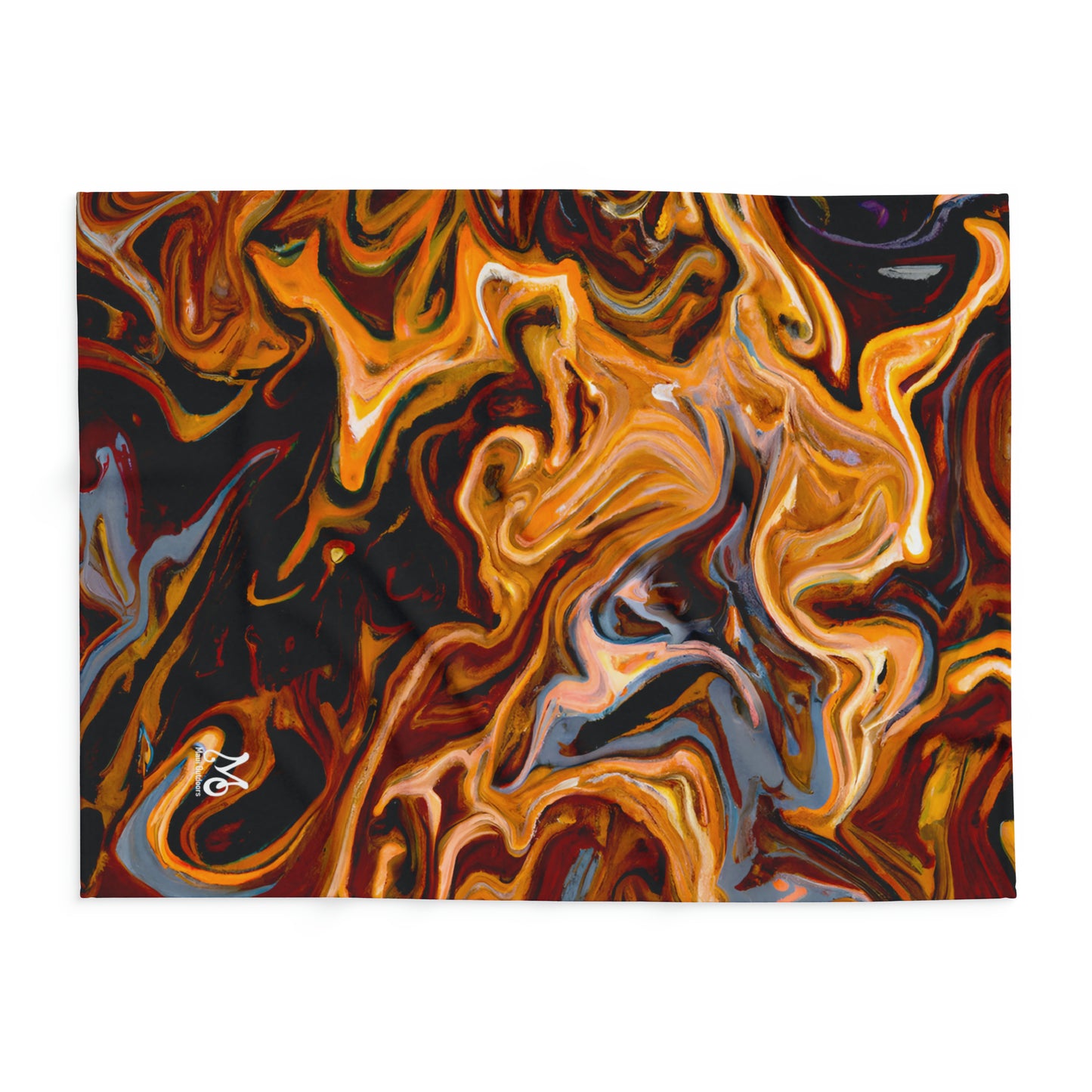 Lava Ripples - Fleece Blanket