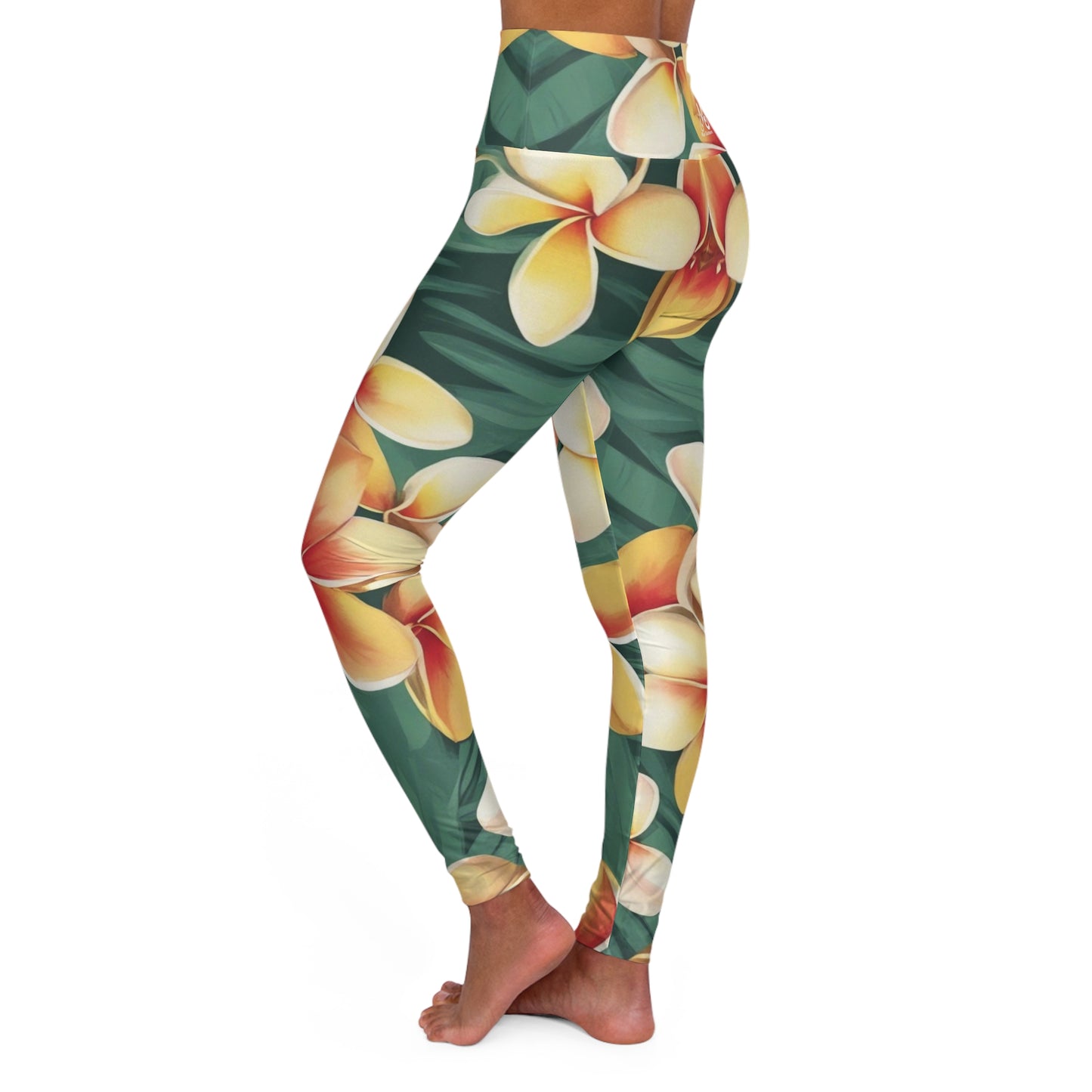 Plumeria Flowers - Yoga Pants