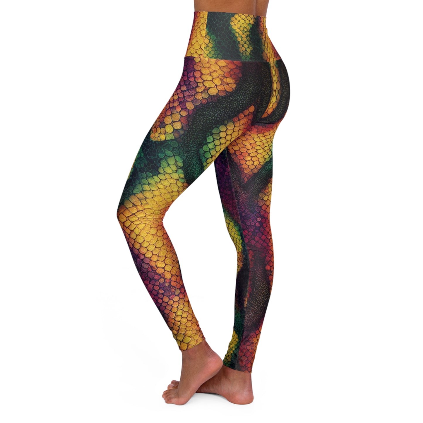 Snake Skin Print II - Yoga Pants