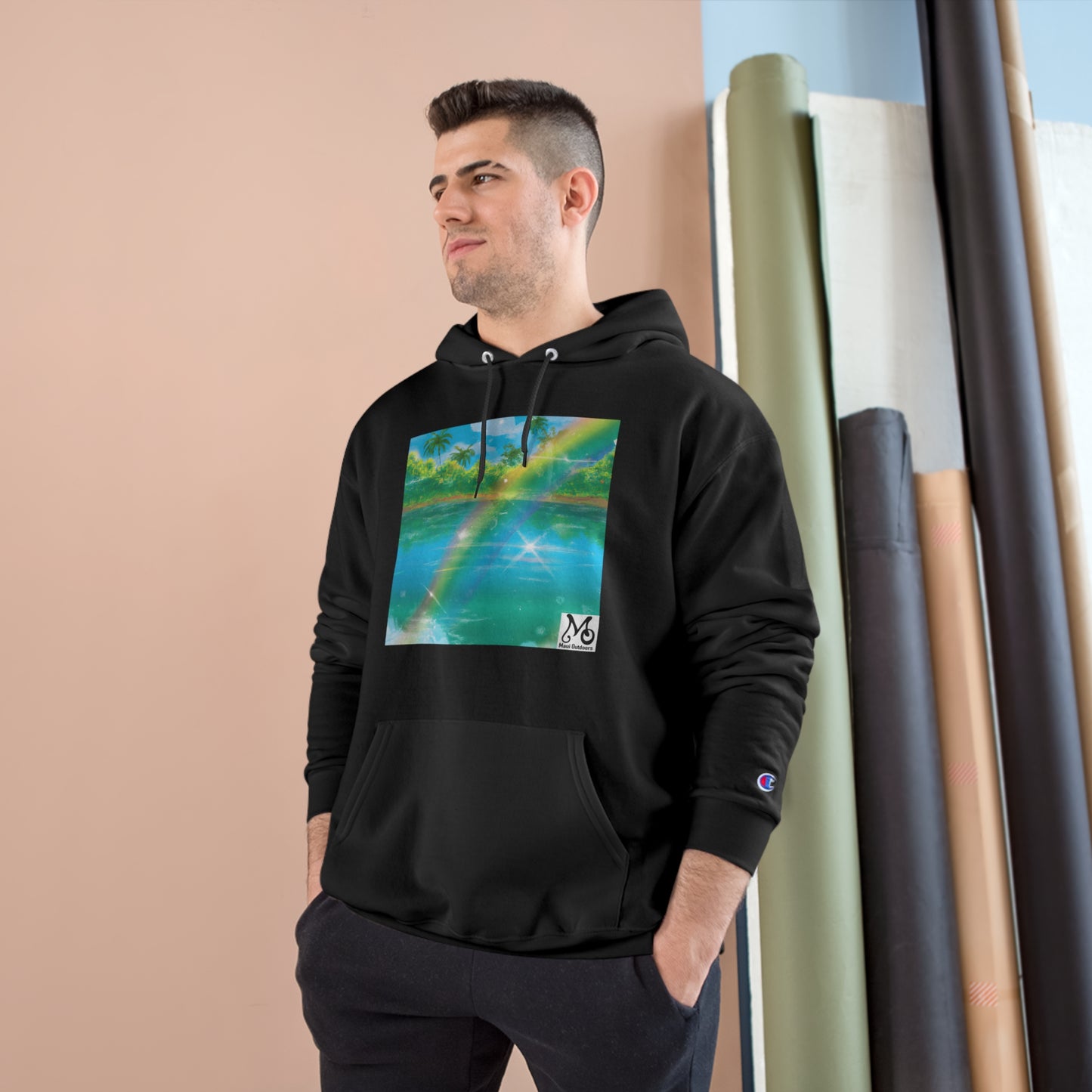 Lush Lagoon Vista - Champion Hoodie