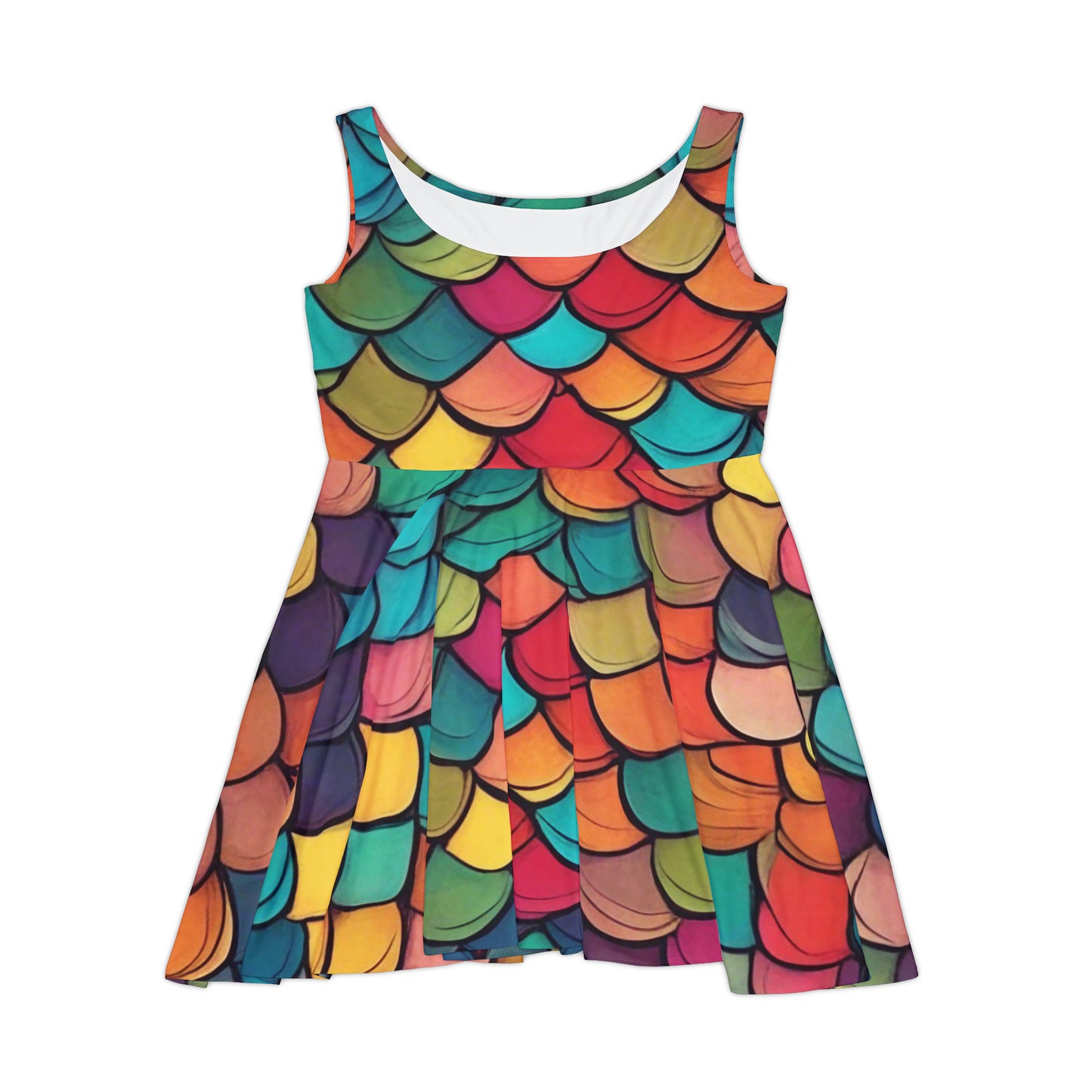 Rainbow Scales - Women's Skater Dress