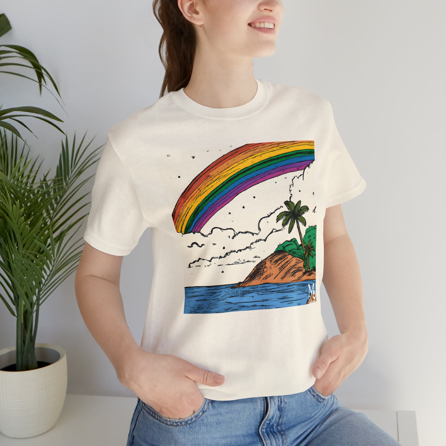 Rainbow Aloha Island - T-shirt