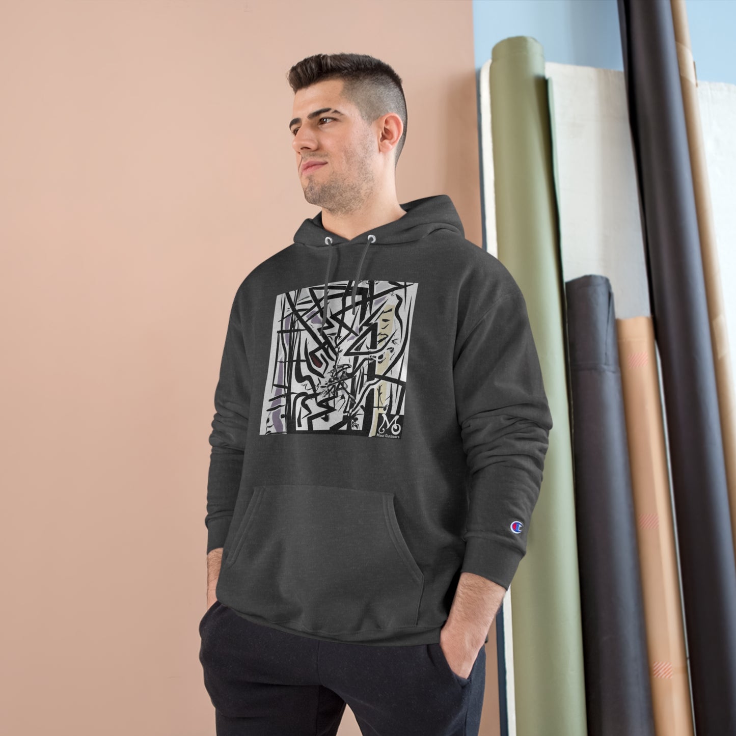 Geometric Aura - Champion Hoodie