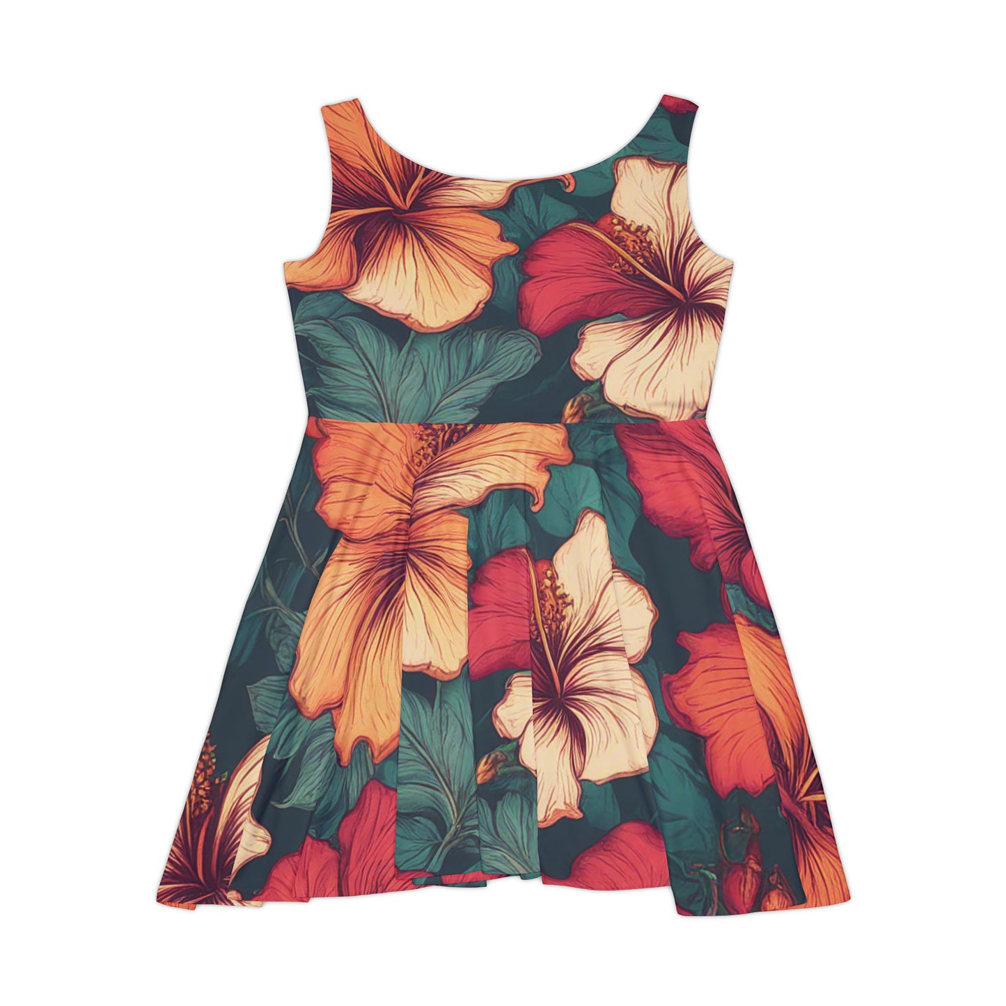 Hibiscus Flower - Women's Skater Dress