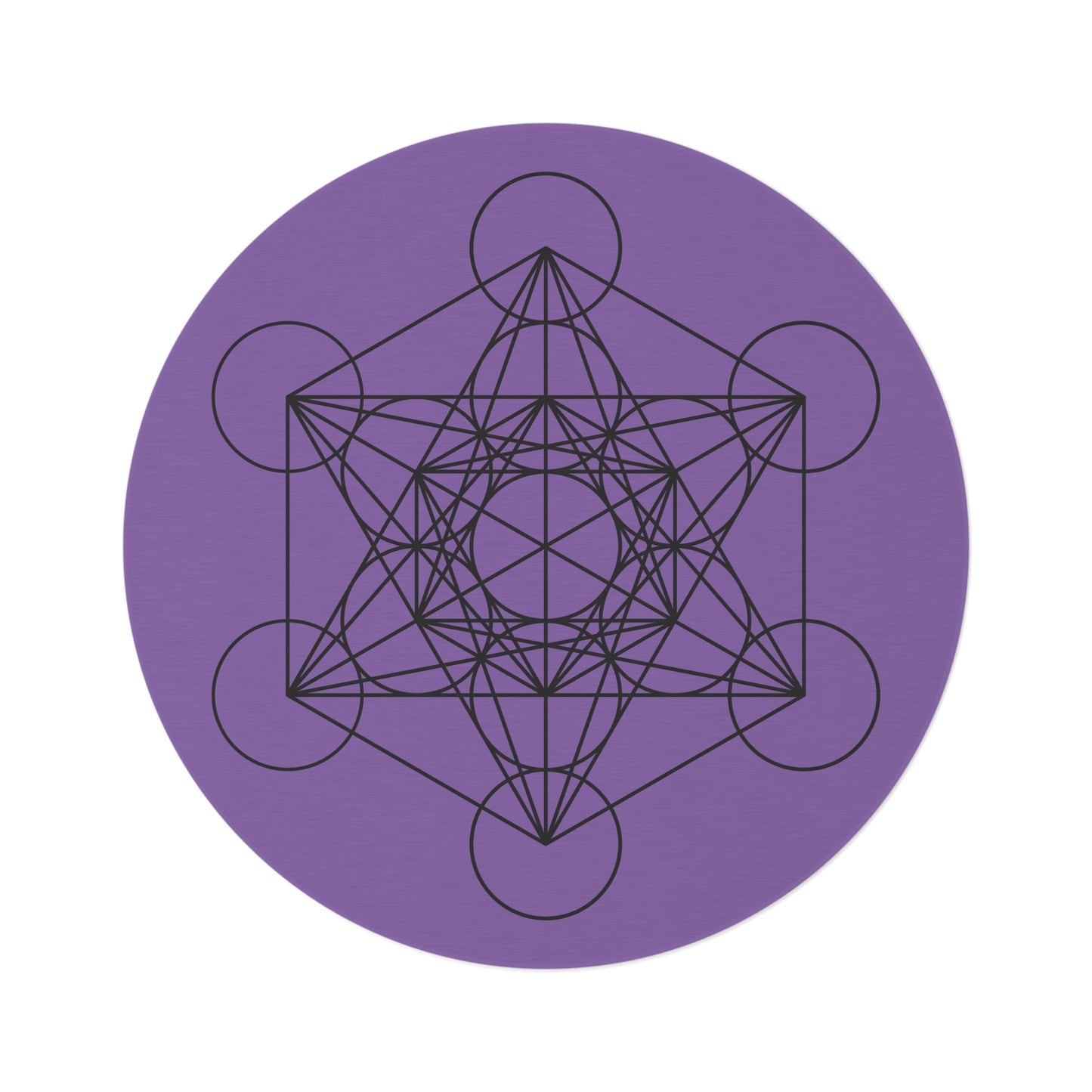 Metatron's Cube II - Round Rug