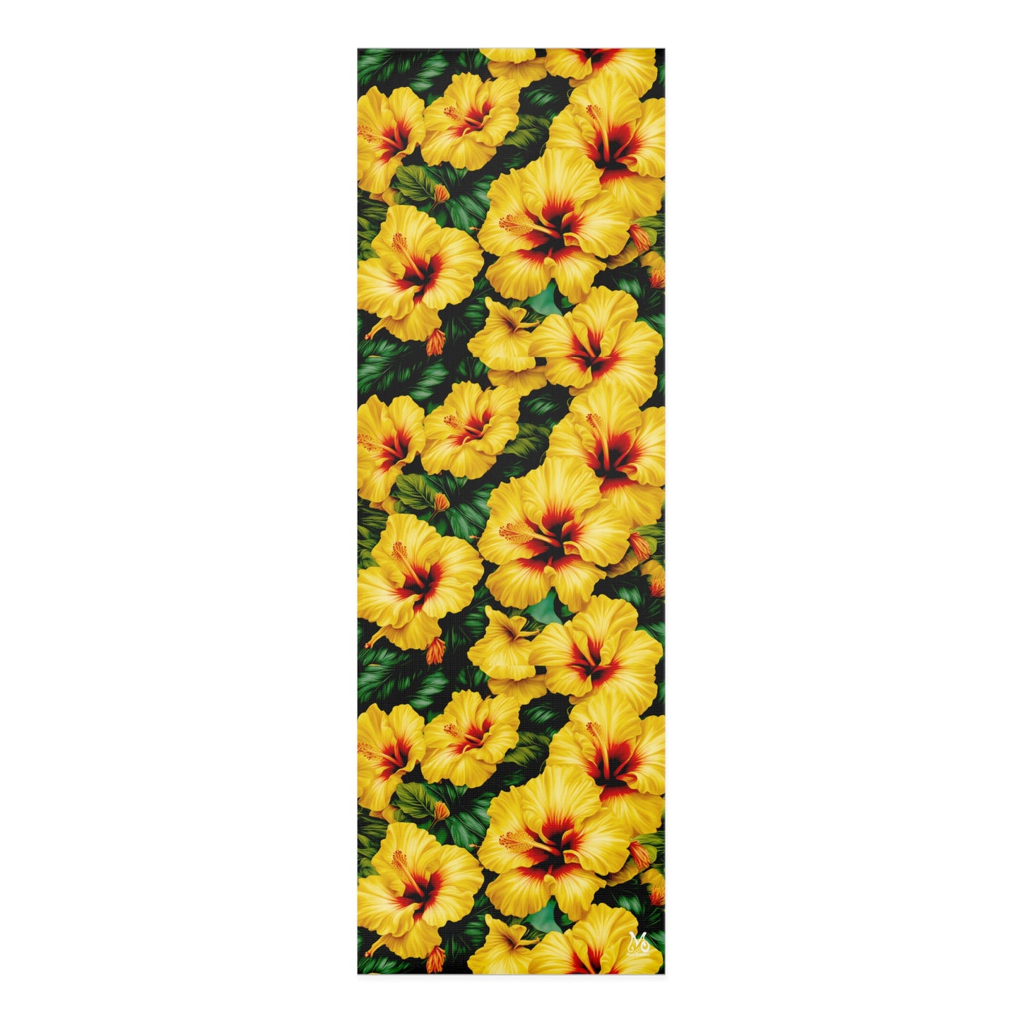 Yellow Hibiscus - Foam Yoga Mat