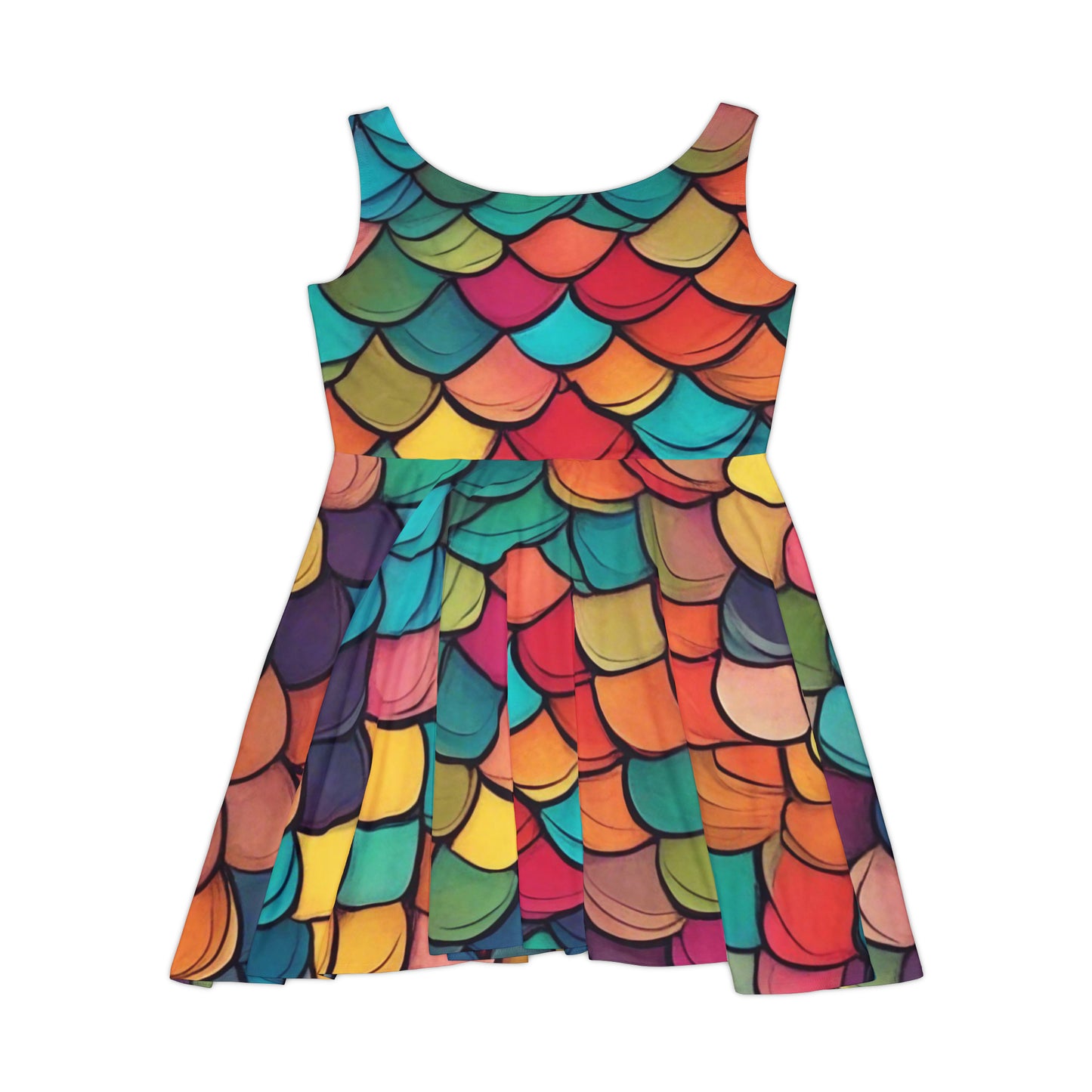 Rainbow Scales - Women's Skater Dress