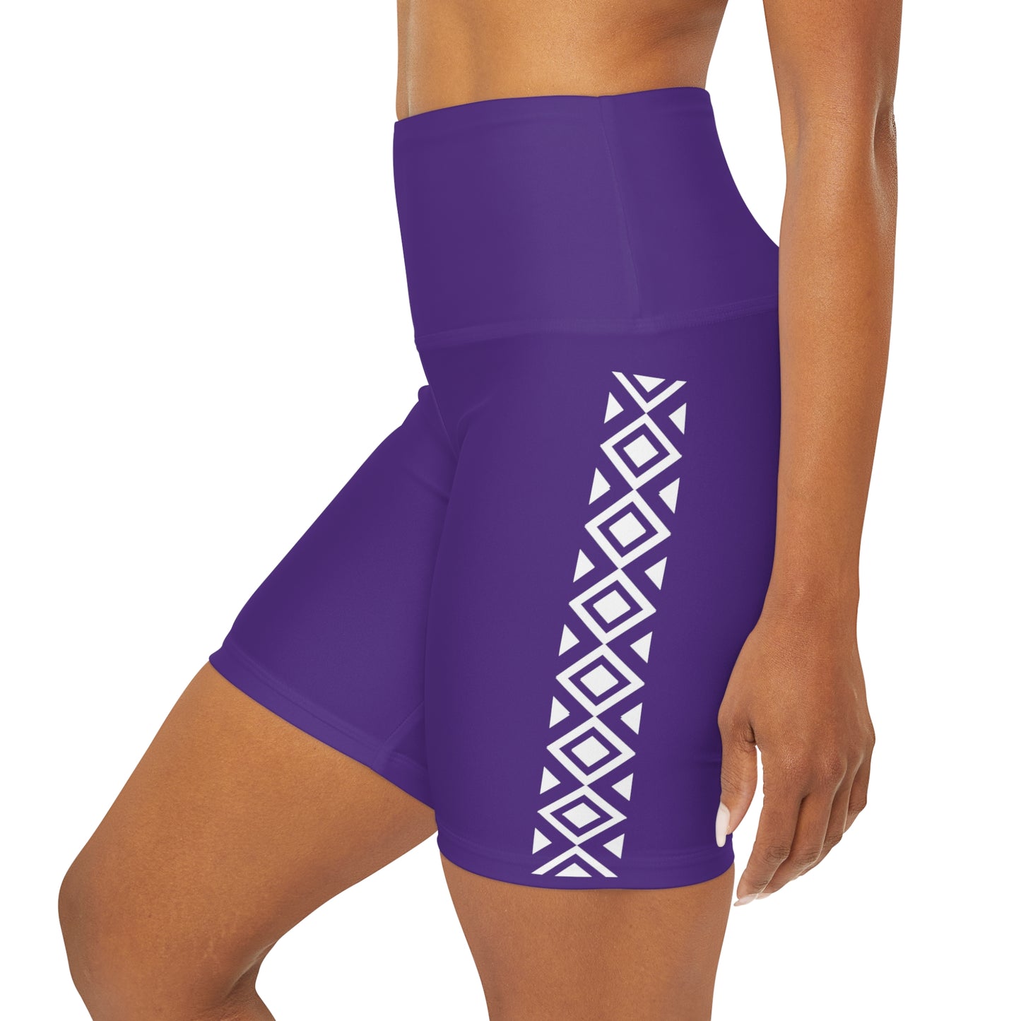 Maui Outdoors Tribal VII - High Waisted Yoga Shorts