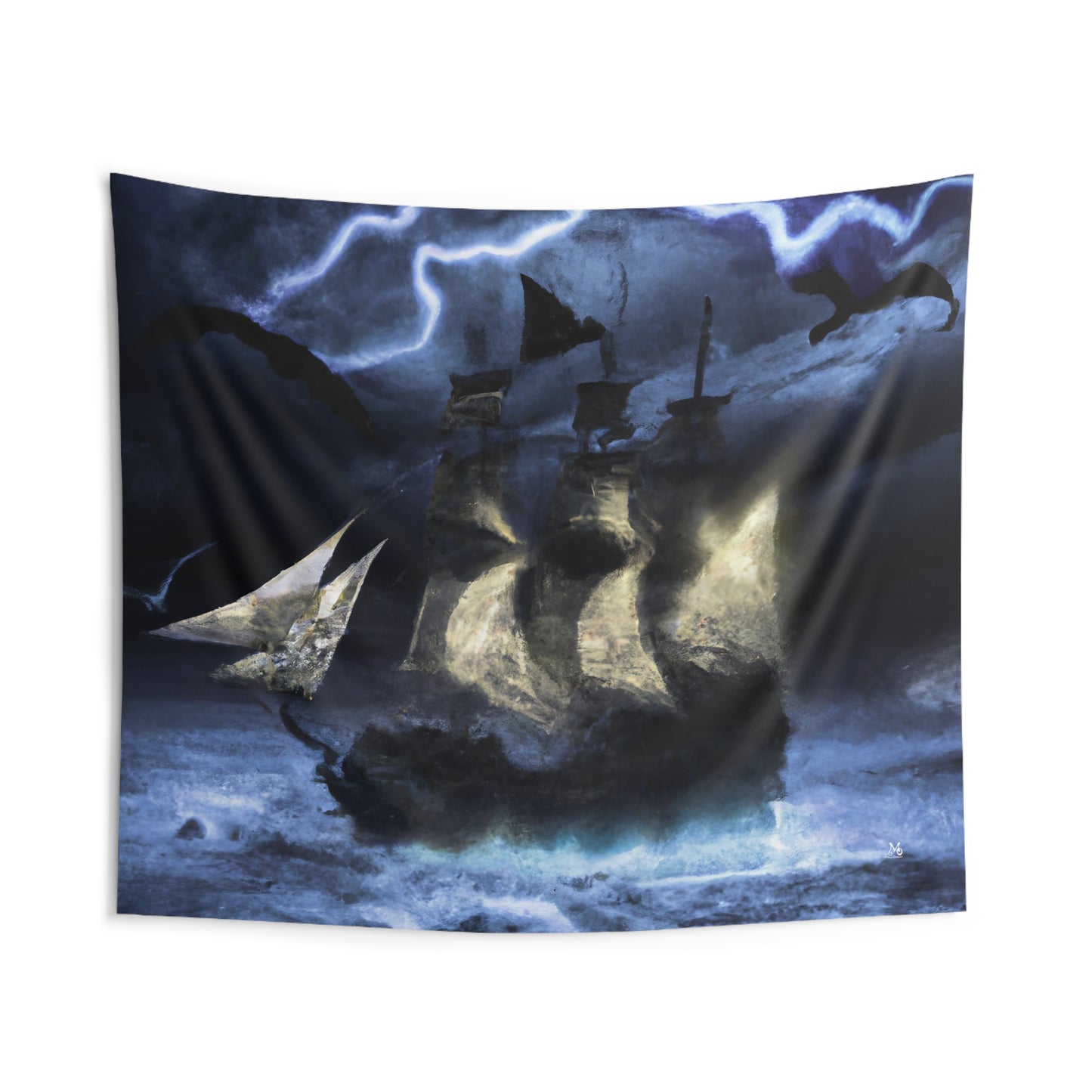 Ghostly Galleon - Halloween Tapestry