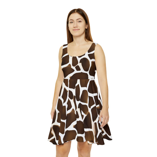 Giraffe Print - Women's Skater Dress