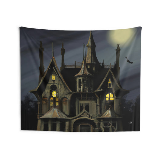 The Witching Hour Manor - Halloween Tapestry