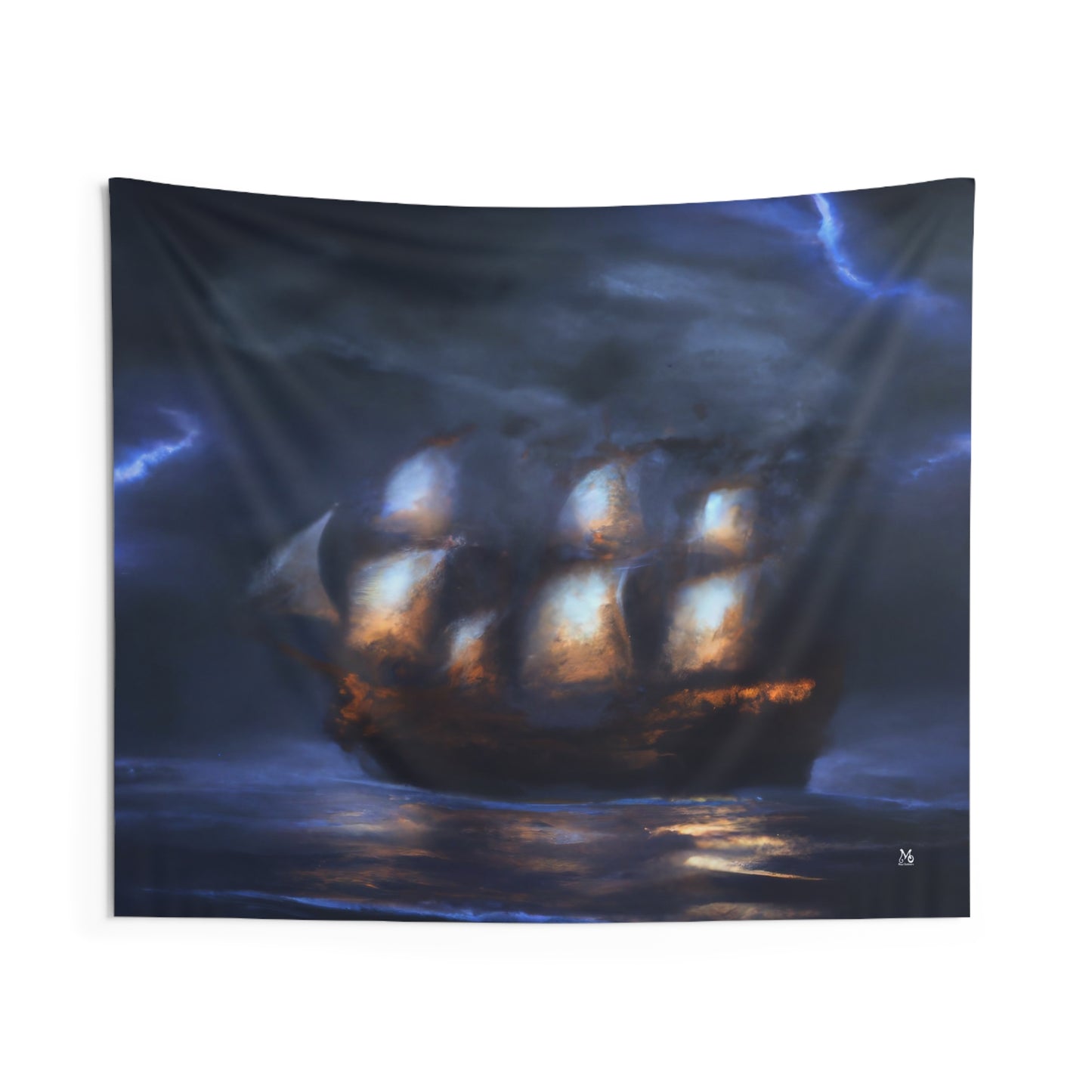 The Ghostly Galleon - Halloween Tapestry