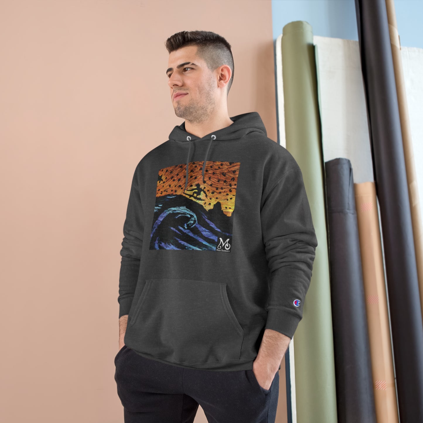 A Surfer's Eternal Flight - Champion Hoodie