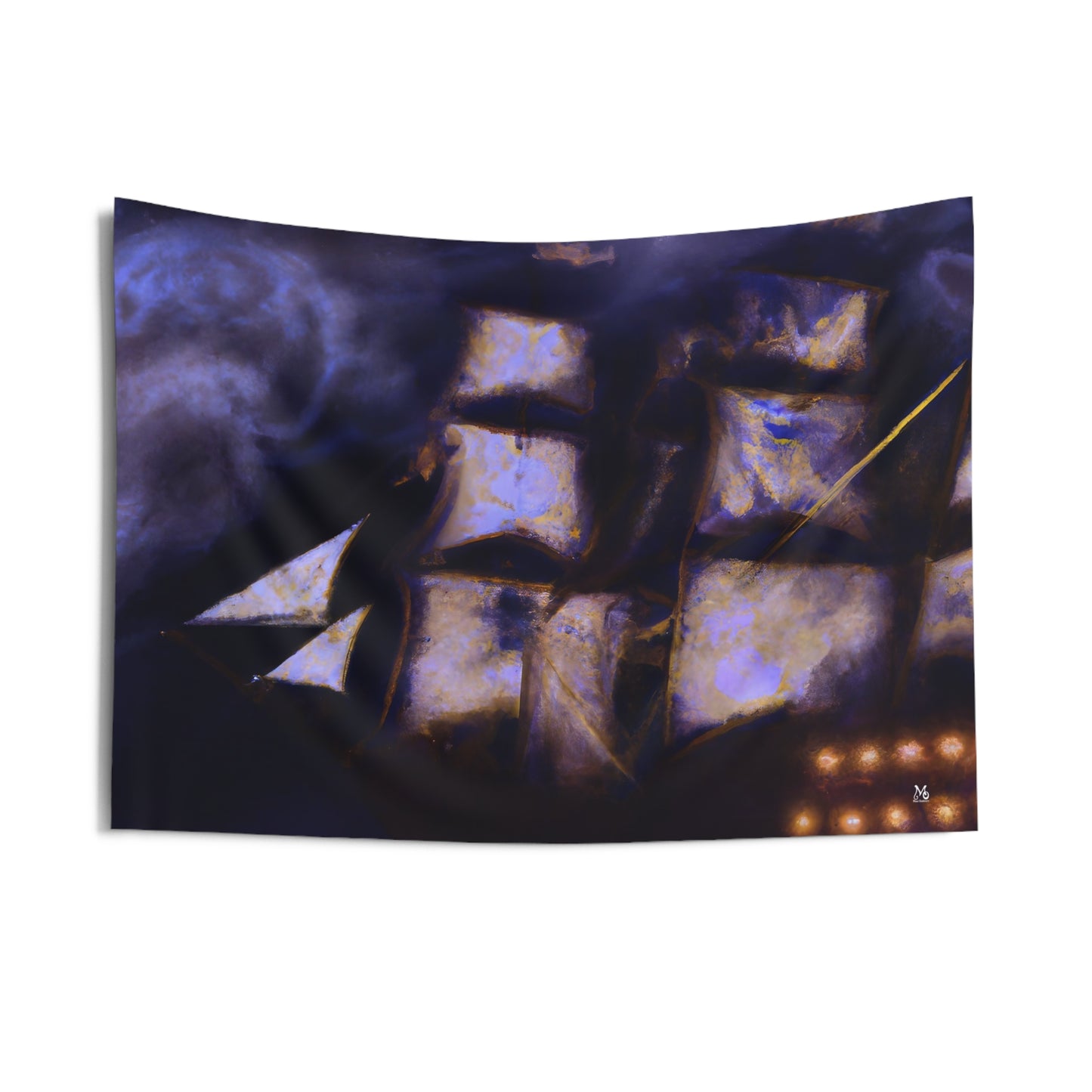 The Ghostly Galleon - Halloween Tapestry