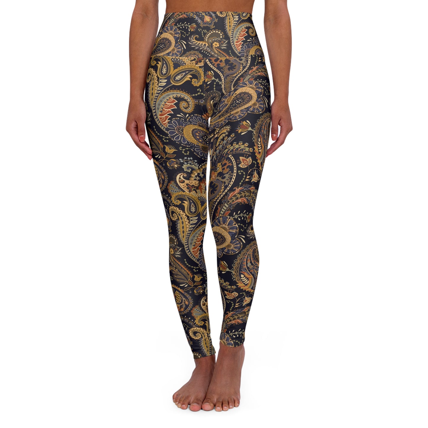 Paisley Perfect - High Waisted Yoga Leggings