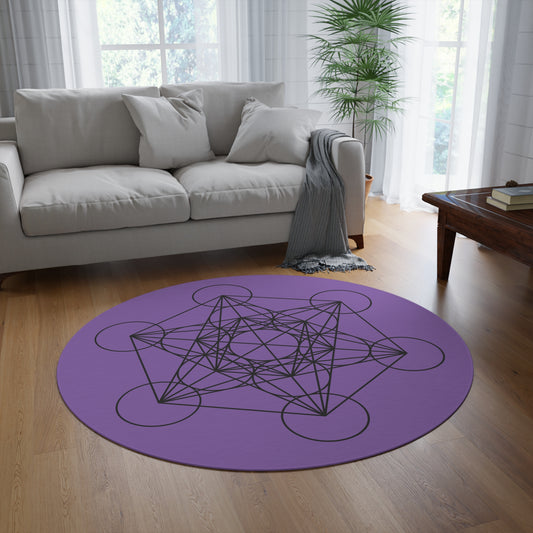 Metatron's Cube II - Round Rug