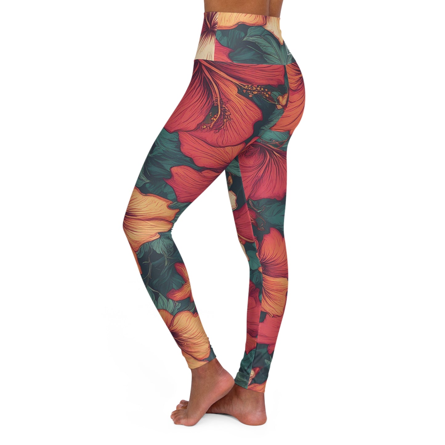 Hibuscus Flower - Yoga Pants