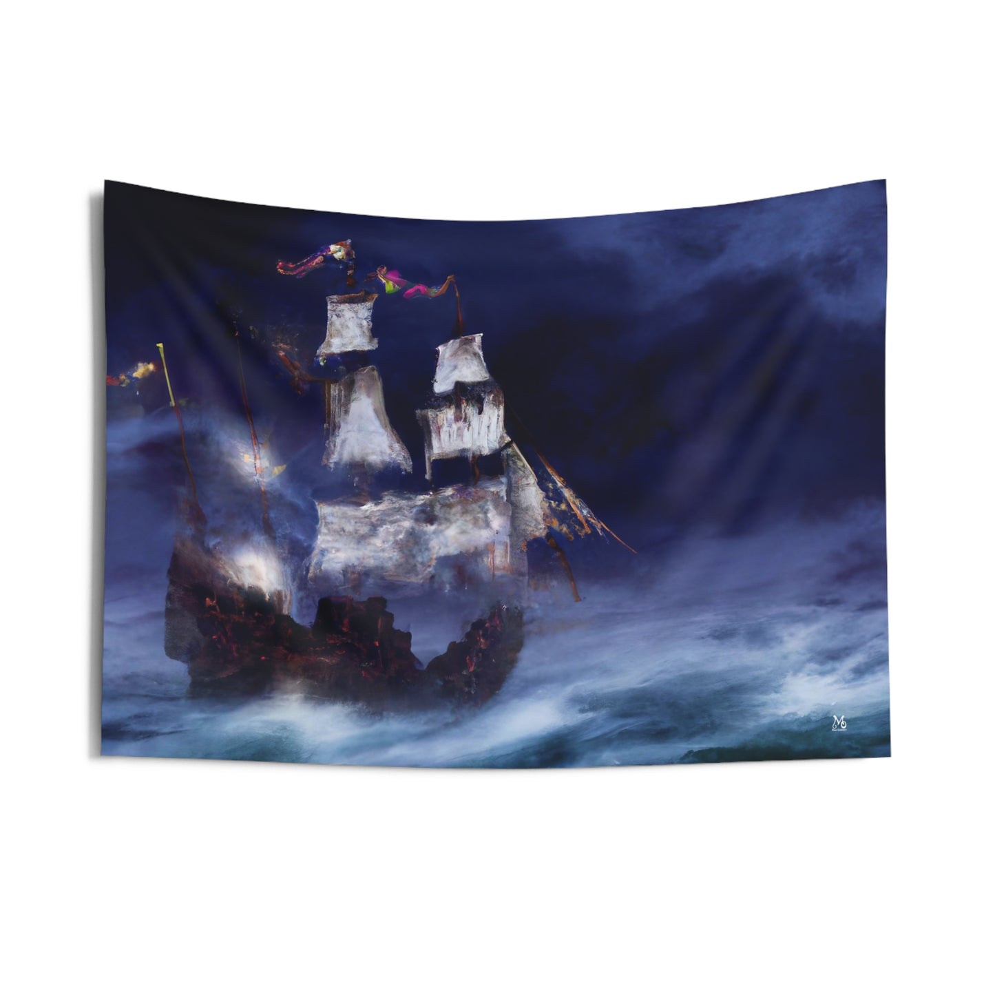 Ghost of the Cutlass Reef - Halloween Tapestry