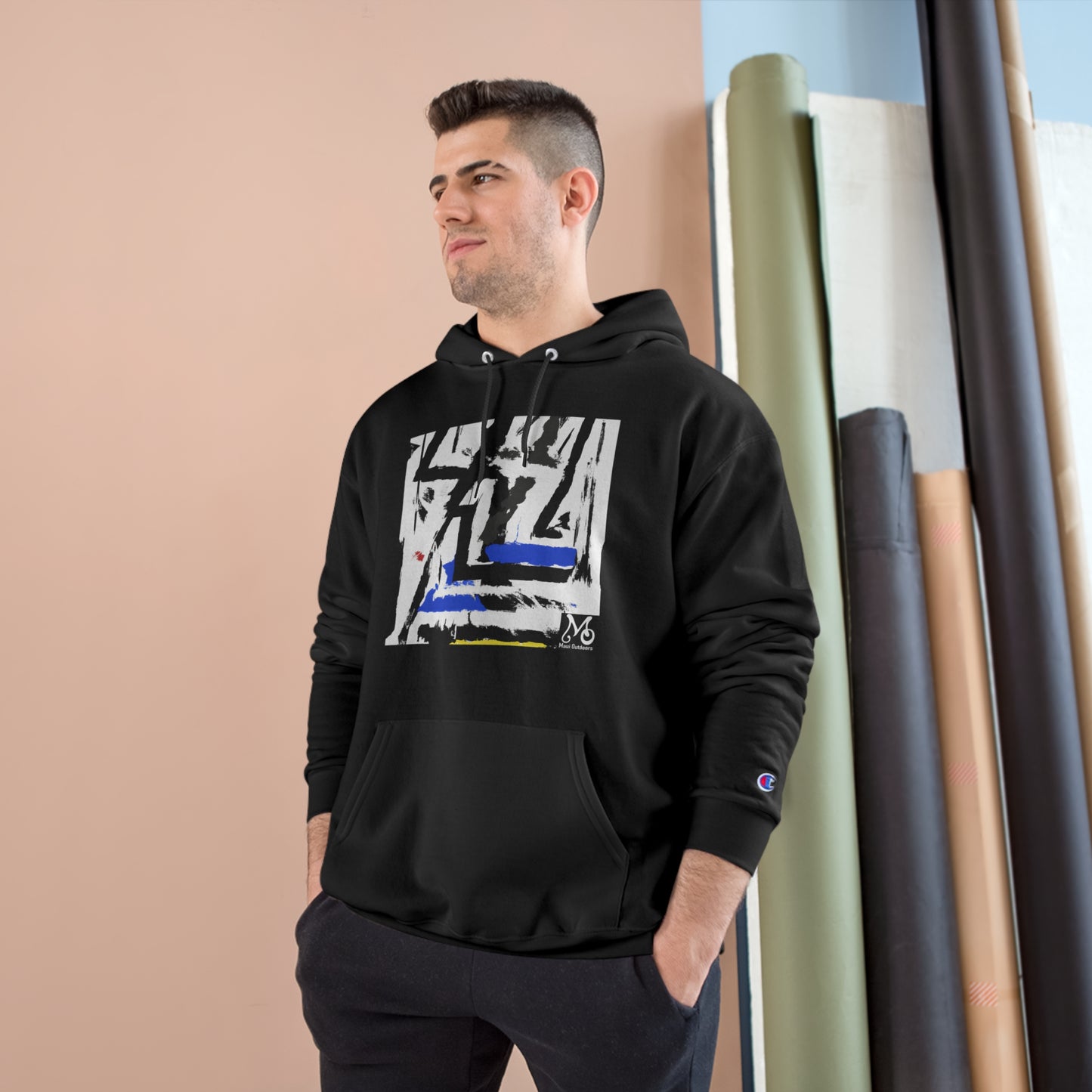 Intersecting Chromatic Clouds - Champion Hoodie