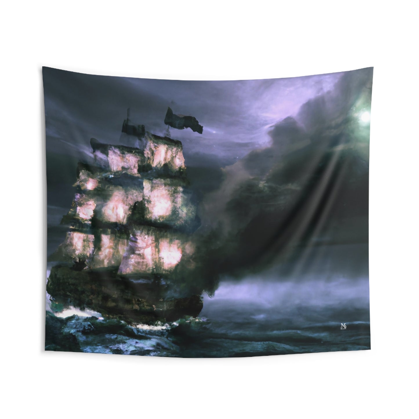 The Dreaded Ghost Galleon - Halloween Tapestry