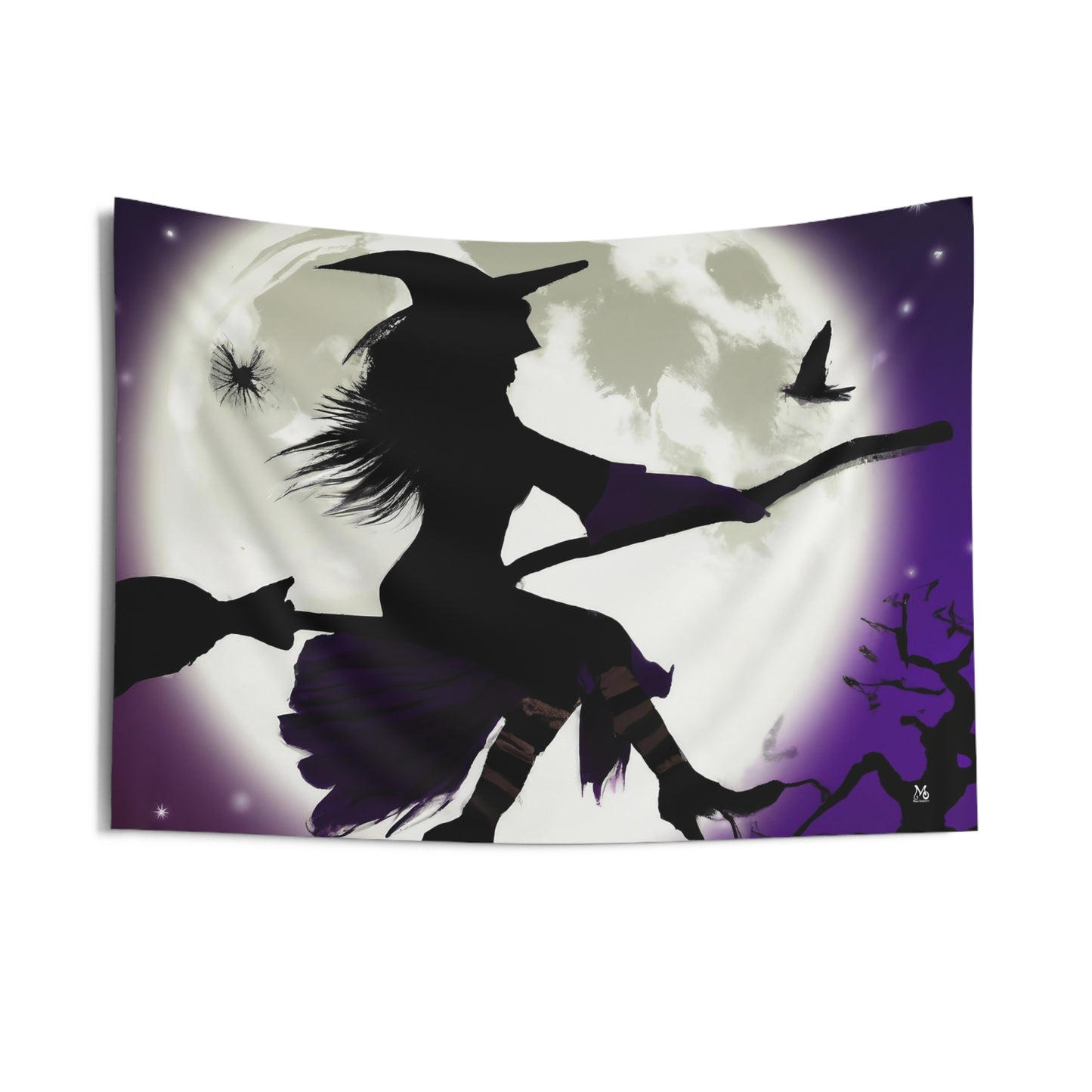 Maggie the Flying Witch - Halloween Tapestry