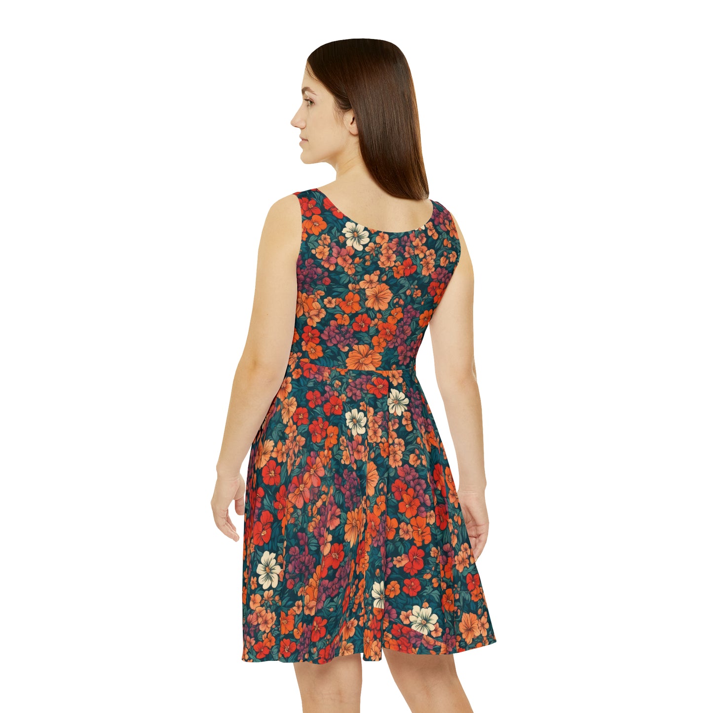 Hinahina Flower II - Women's Skater Dress