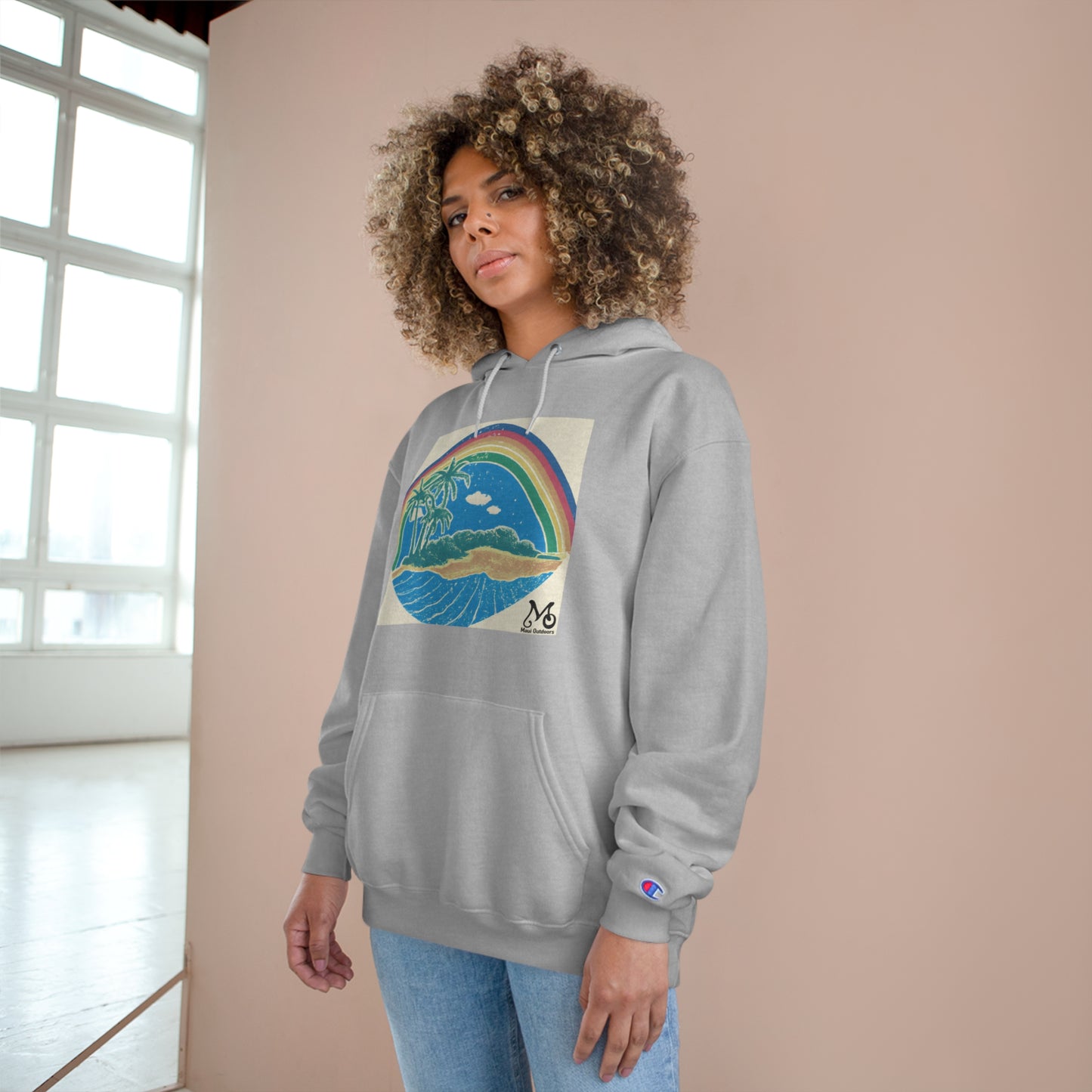 Rainbow Hula - Champion Hoodie