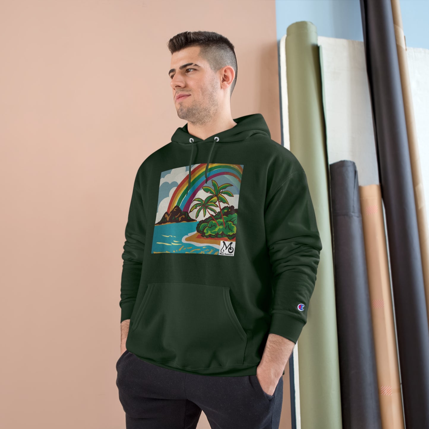 Rainbow Wahiki - Champion Hoodie