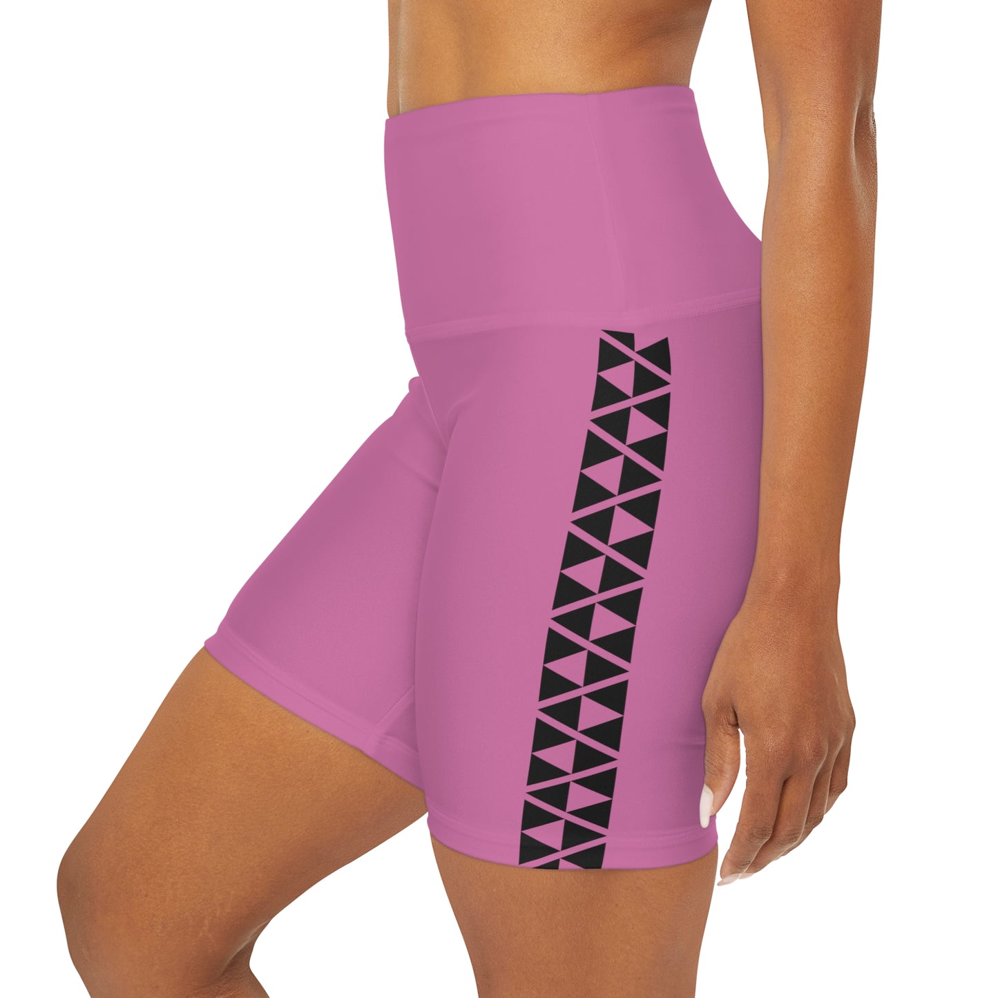 Maui Outdoors Tribal V - High Waisted Yoga Shorts