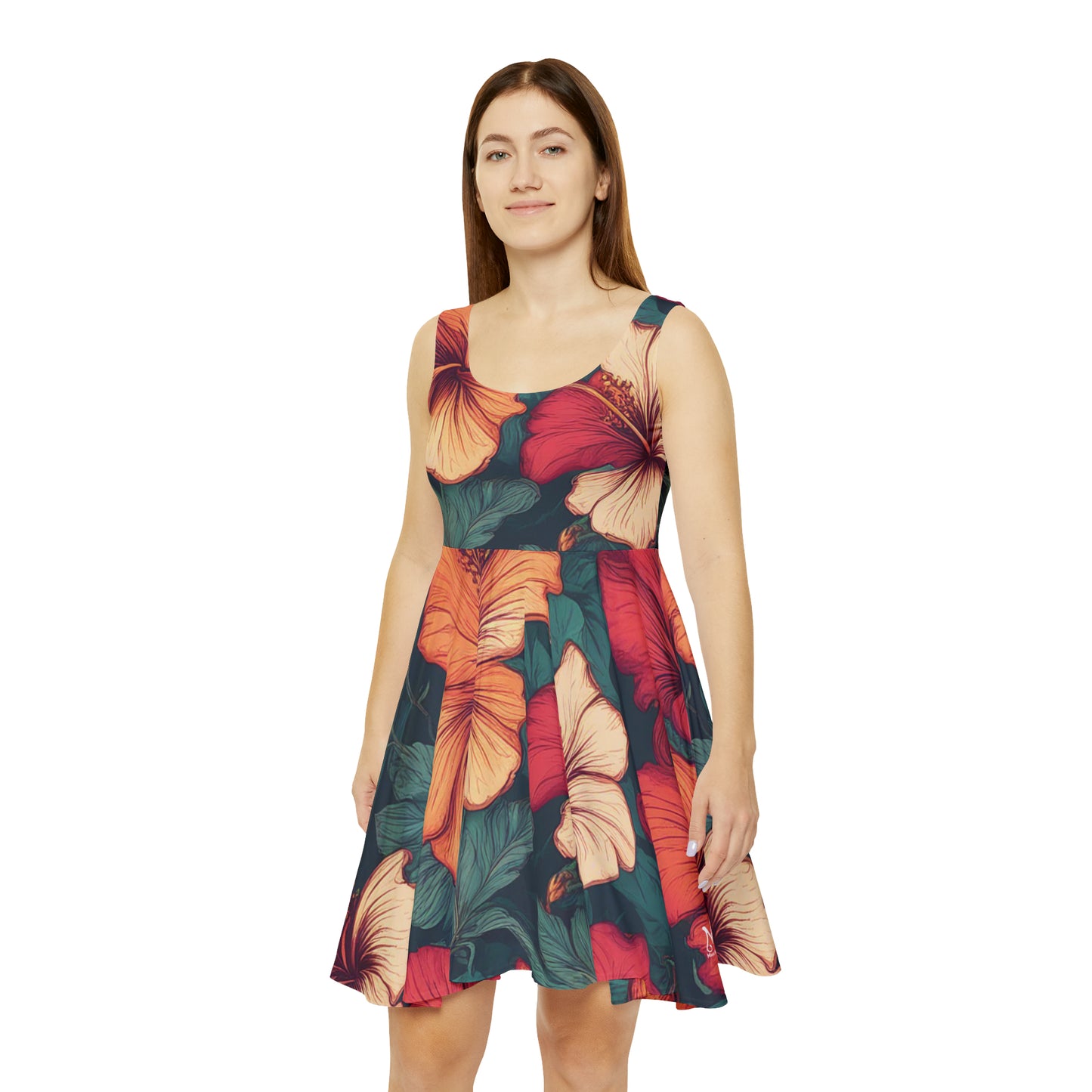 Hibiscus Flower - Women's Skater Dress