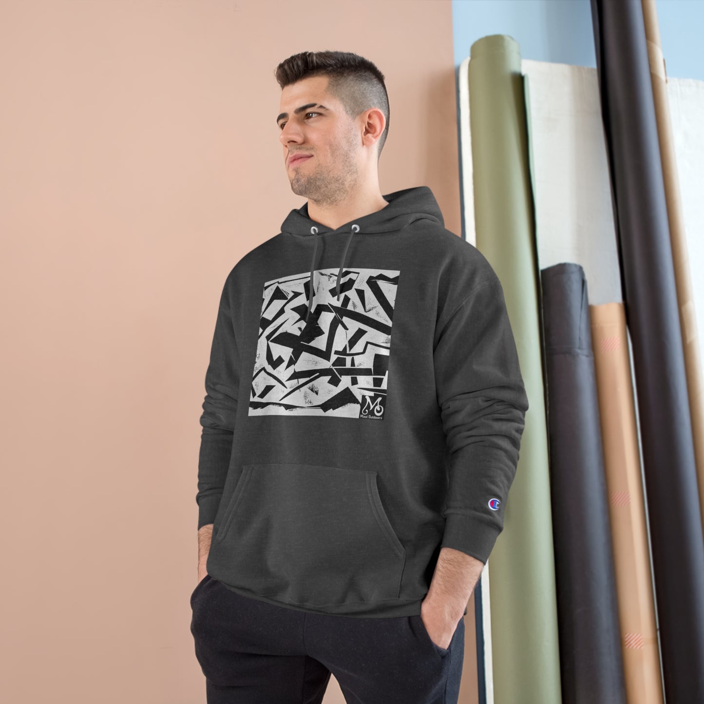 Galactic Splatterscape - Champion Hoodie