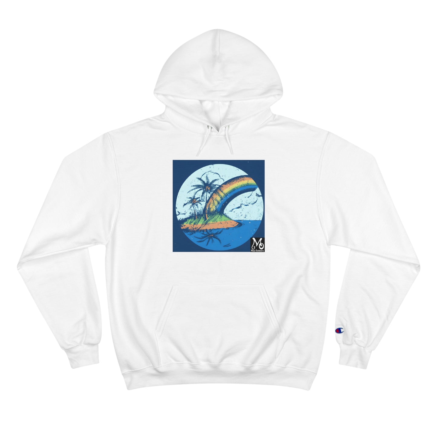 Rainbow Horizon Island - Champion Hoodie