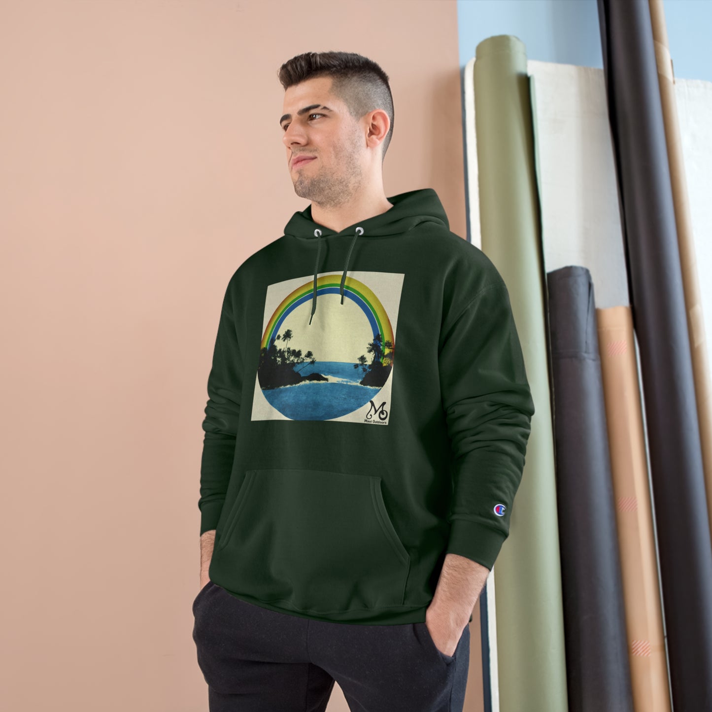 Rainbow Vista Island II - Champion Hoodie