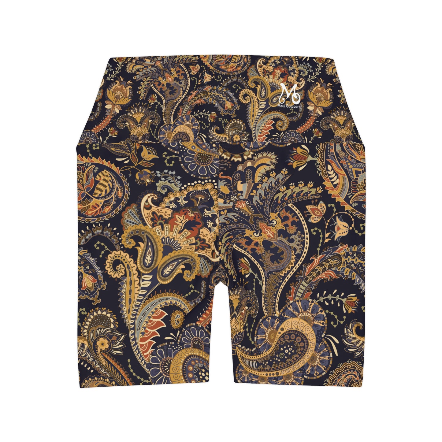 Paisley Perfect - High Waisted Yoga Shorts