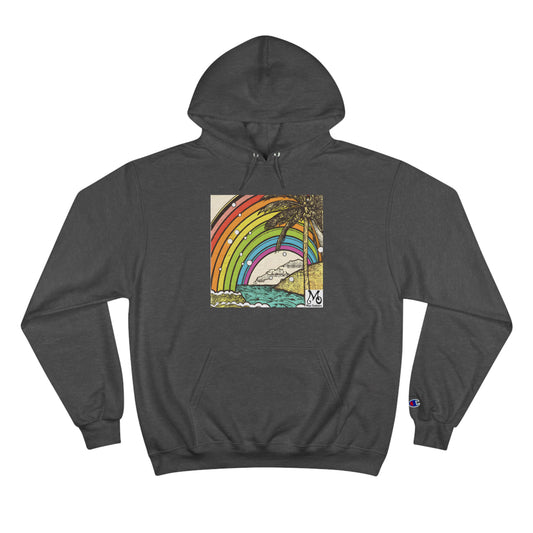 Rainbow Breeze Island - Champion Hoodie