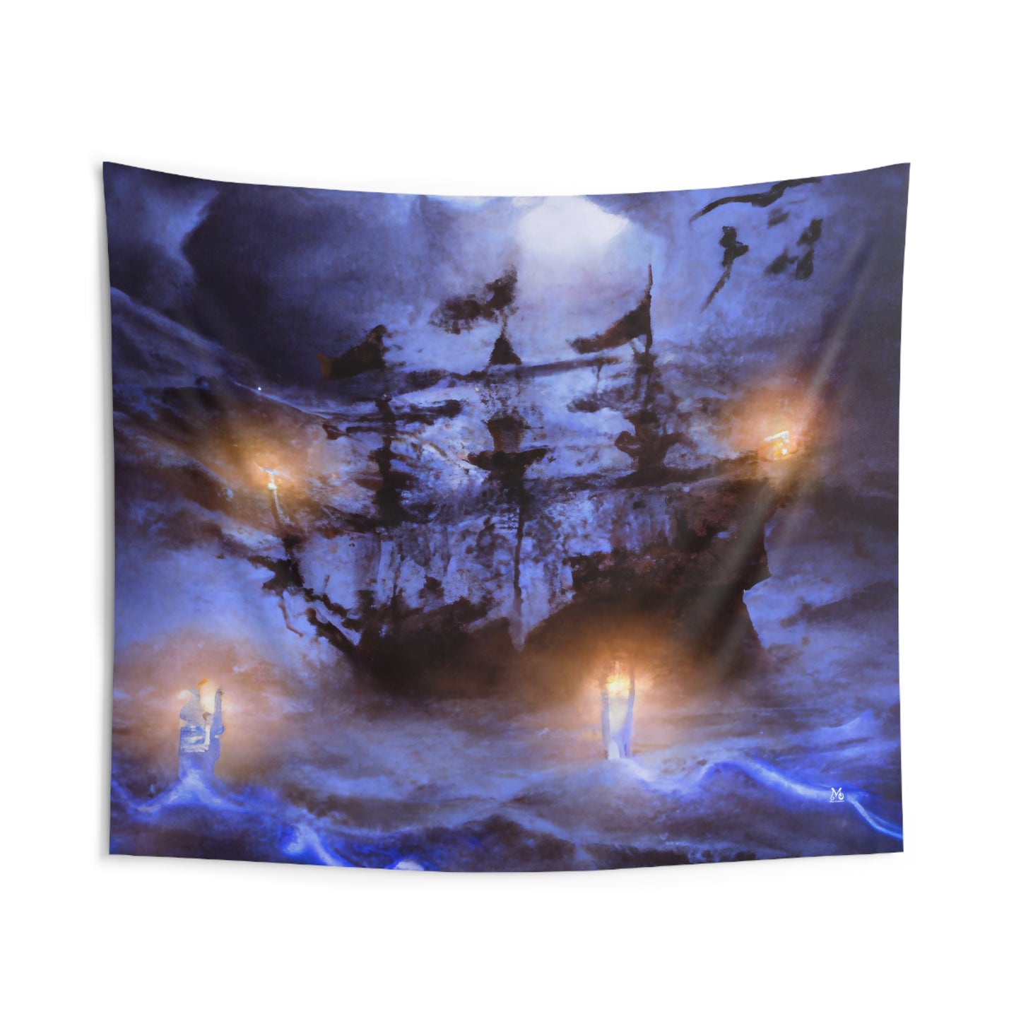 The Ghostly Galleon - Halloween Tapestry