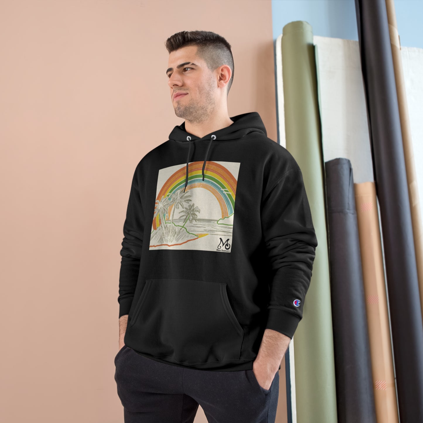 Rainbow Orca - Champion Hoodie