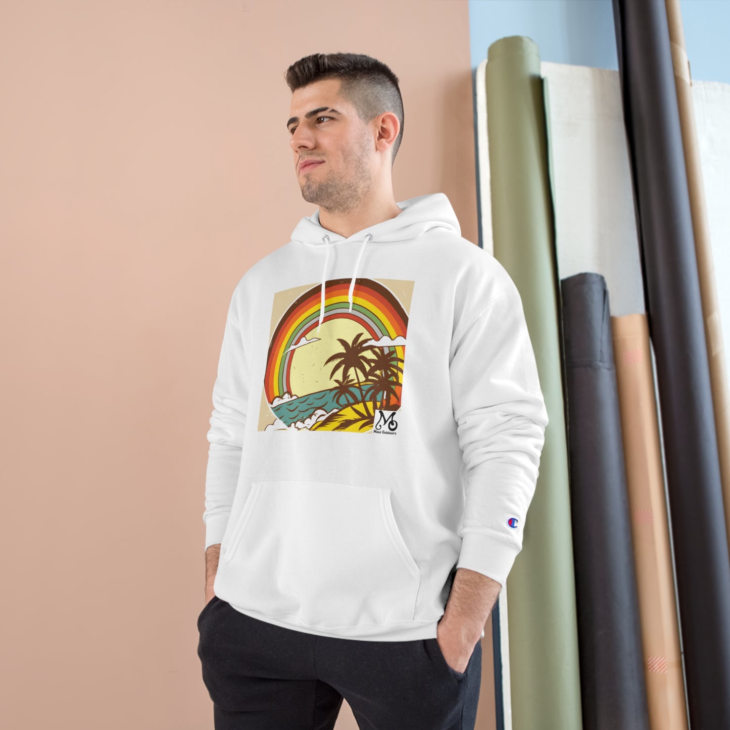 Rainbow Vista Island - Champion Hoodie