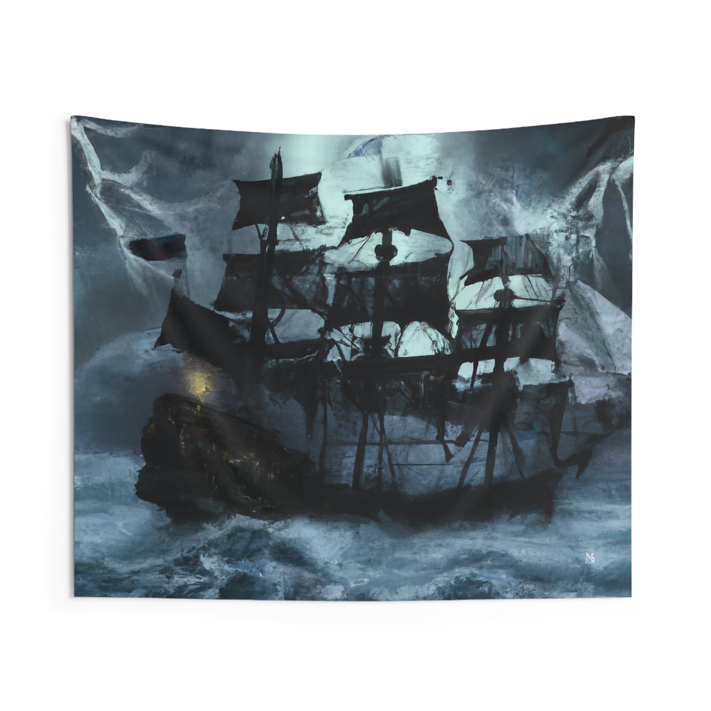 The Ghostly Galleon - Halloween Tapestry