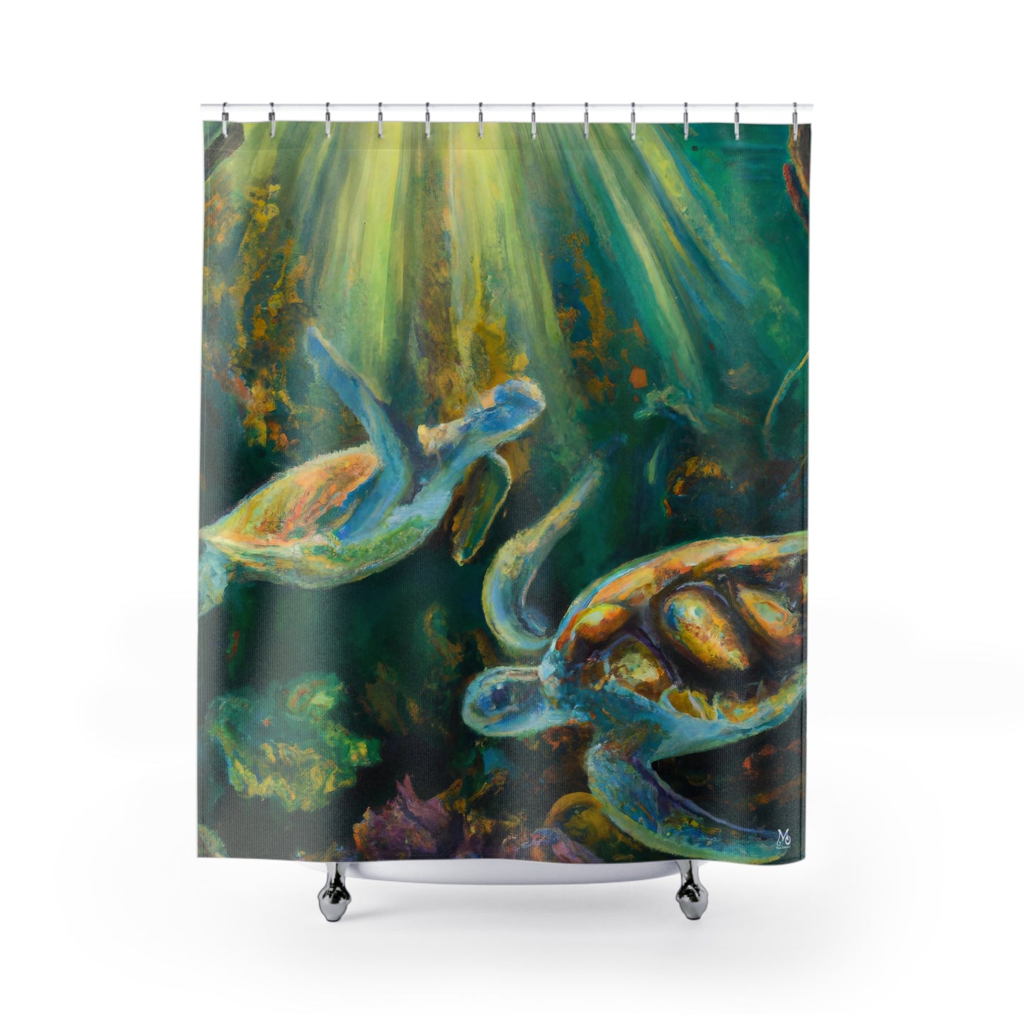 Kalua'Iki Reef - Shower Curtain