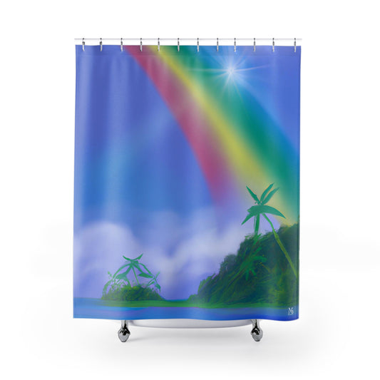 Rainbow Oasis - Shower Curtain