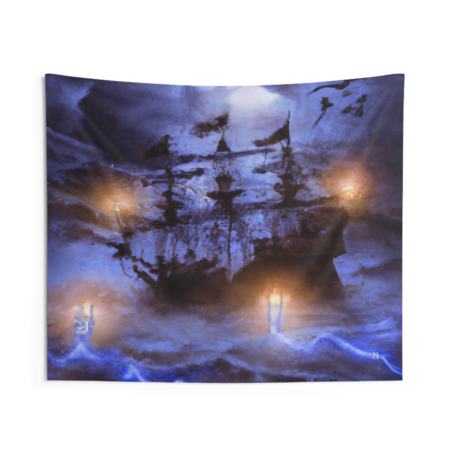 The Ghostly Galleon - Halloween Tapestry