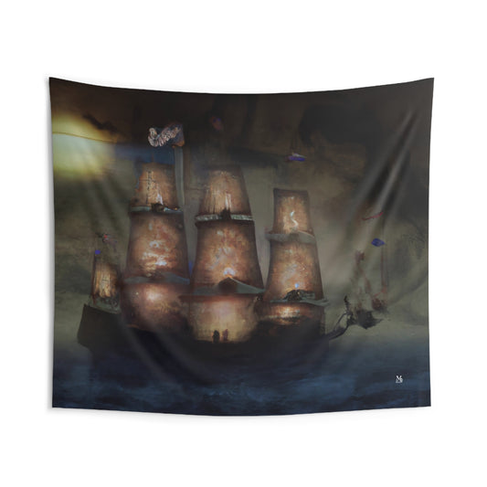 The Dread Galleon - Halloween Tapestry