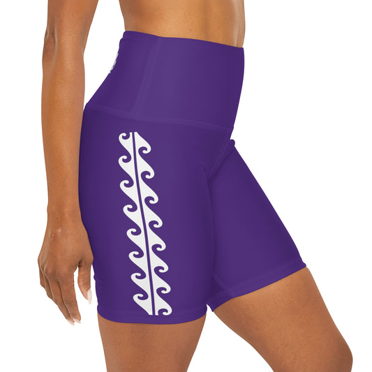 Maui Outdoors Tribal X - High Waisted Yoga Shorts