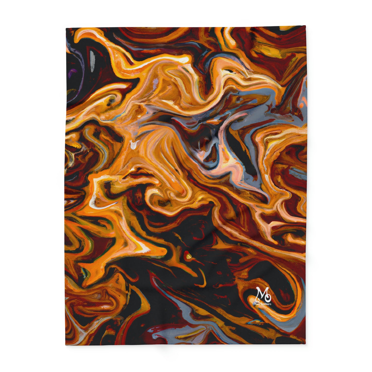 Lava Ripples - Fleece Blanket