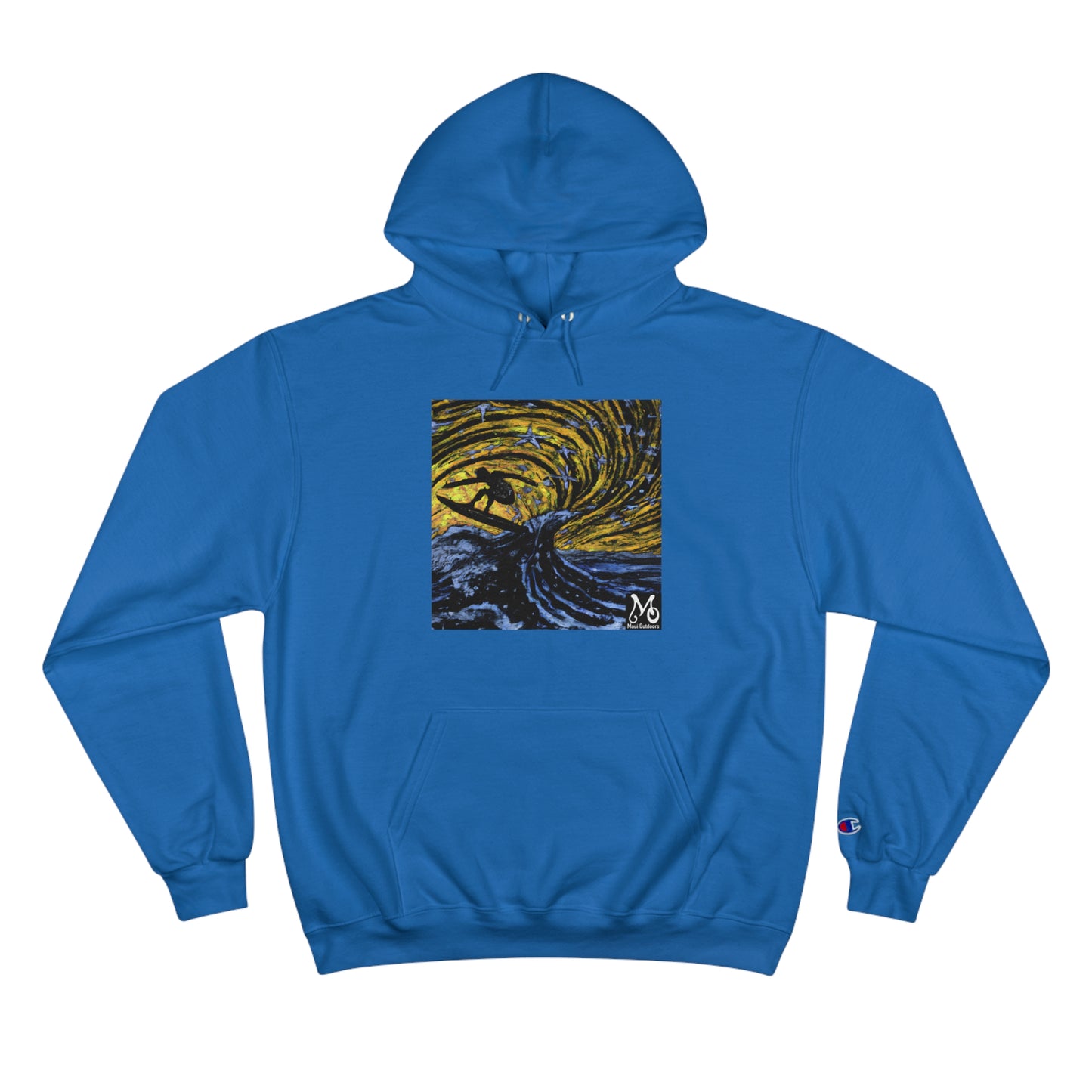 Celestial Surf Ride - Champion Hoodie