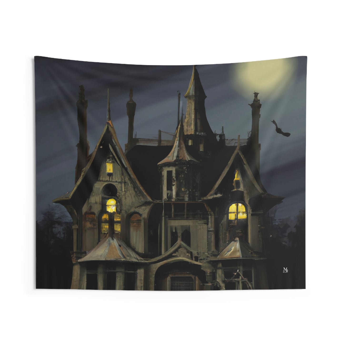 The Witching Hour Manor - Halloween Tapestry