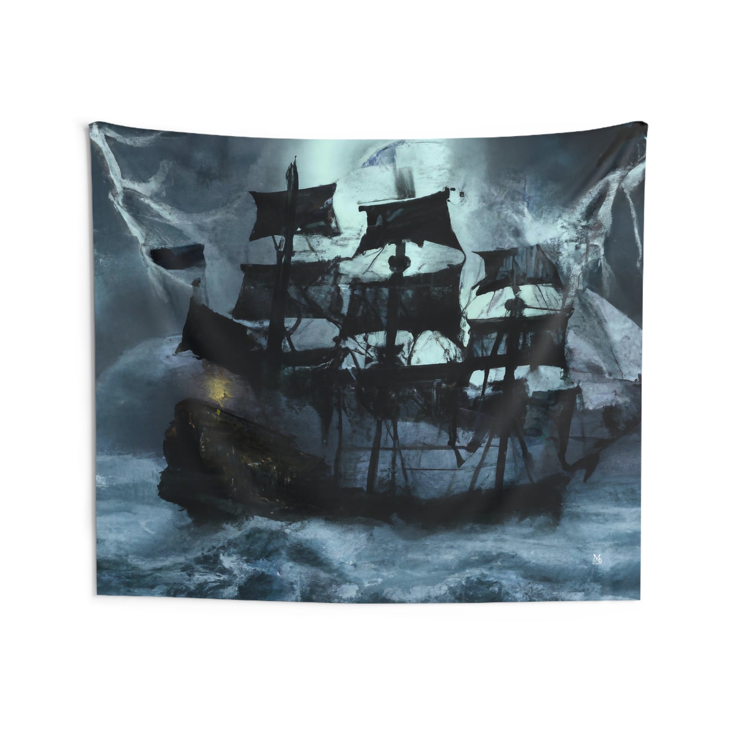 The Ghostly Galleon - Halloween Tapestry